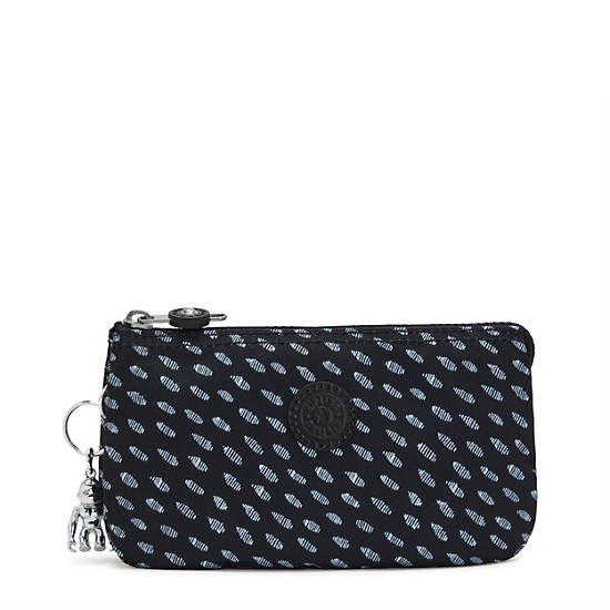 Plecaki Kipling Creativity Large Printed Pouch Czarne Białe | PL 1123LI